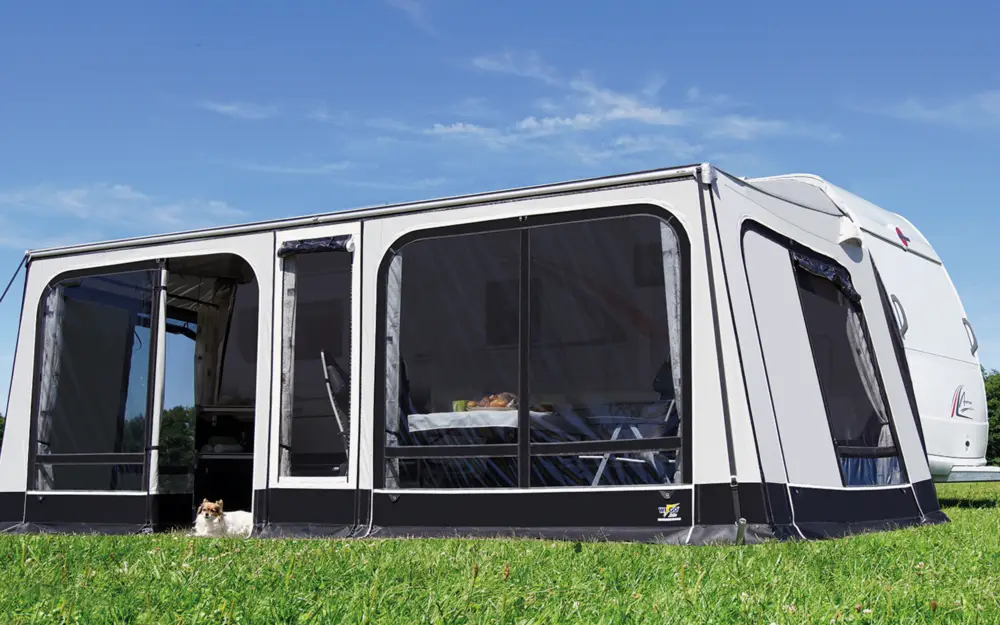 Offerta Tendalino con veranda Wigo Rolli Plus Ambiente Special per caravan Hubbet
