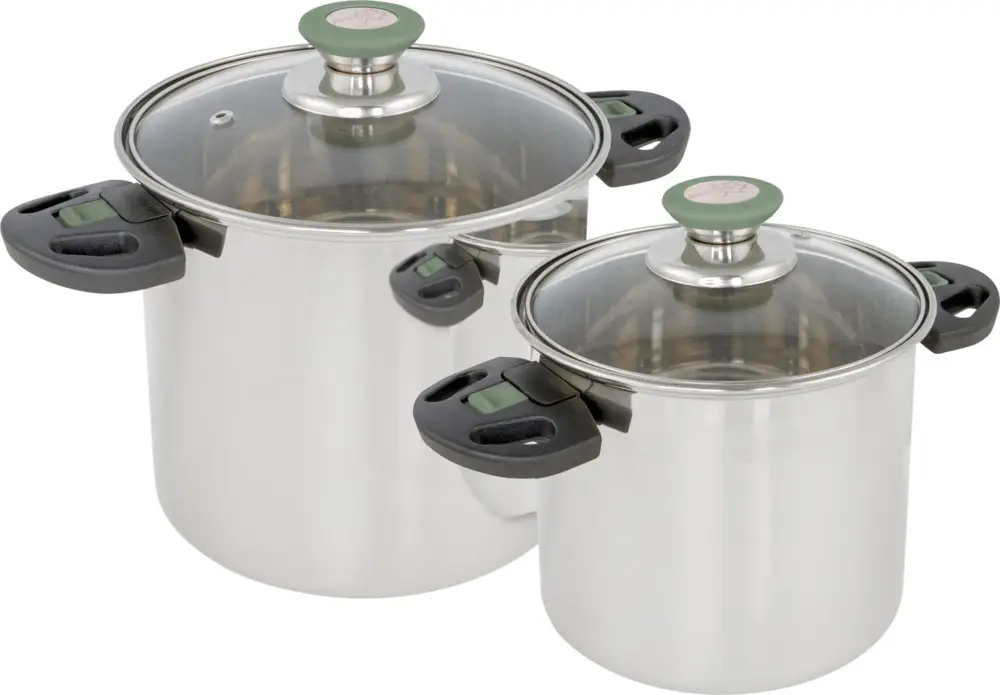 Set di pentole in acciaio inox Bo-Camp Elegance Compact 2 pezzi Vendita Finale