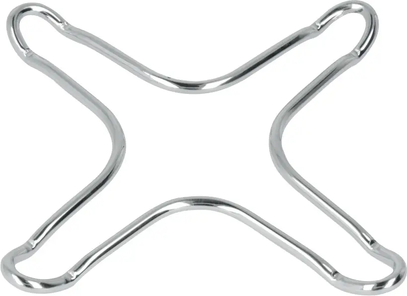 Riduttore per fornello a gas Metaltex cromato, 2 pezzi Must-Have