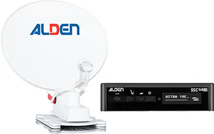 Affare Impianto satellitare completamente automatico Alden AS2 60 HD Platinium con modulo di controllo S.S.C. HD e TV LED Ultrawide