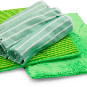 Set di 5 panni in microfibra di bambù Awiwa verde Ordina Subito