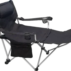 Sedia da campeggio Basic Nature Travelchair Luxus nero Super Prezzo