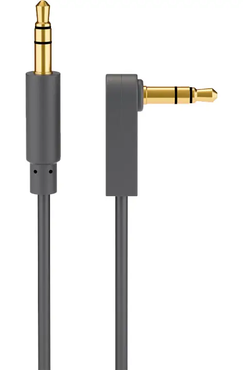 Scelto Dai Clienti Goobay AUX, 3,5 mm stereo a 3 pin, sottile, CU, cavo di collegamento audio angolato
