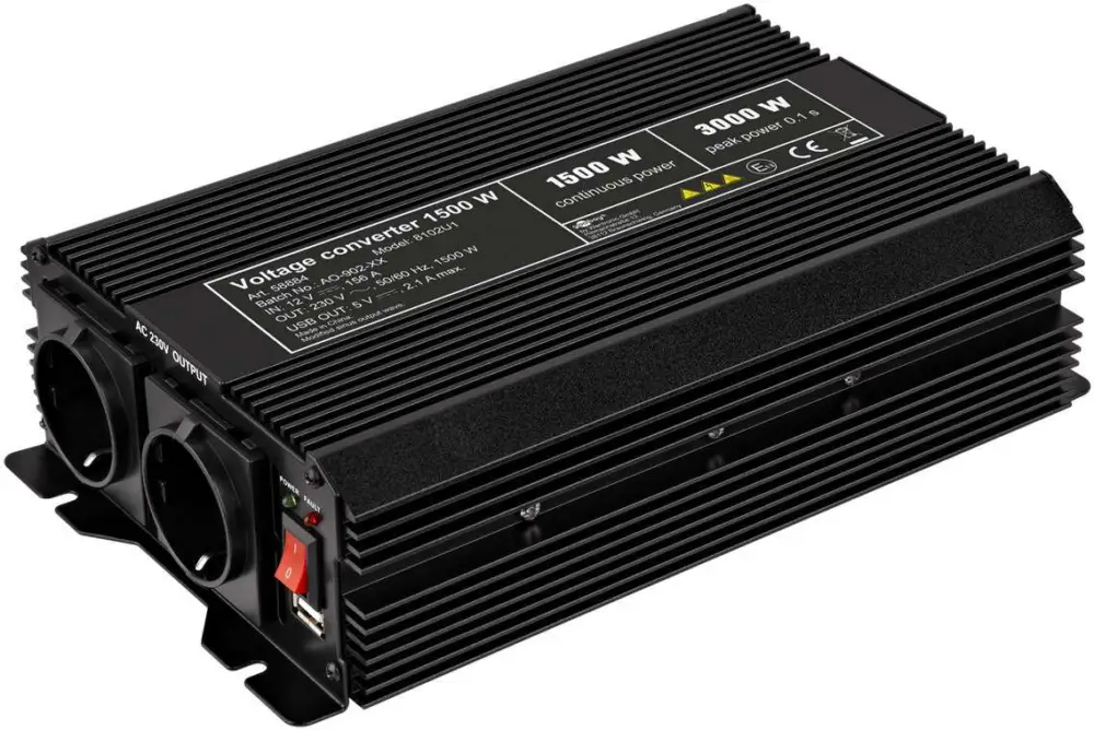 Popolare Trasformatore di tensione Goobay 1500 W