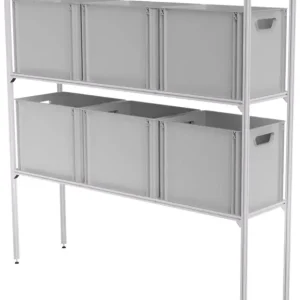 Non Perdere Cassettiera estraibile SYS-Rack 123-L-RR-1 in alluminio per gavone posteriore 125 x 31 x 130 cm