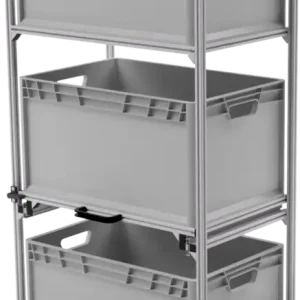 Cassettiera estraibile SYS-RACK in alluminio con estrazione telescopica per gavone posteriore 60 x 40 cm Più Venduto