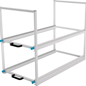 Novità Sistema di scaffalature estraibili posteriori per furgoni SYS-RACK con guide telescopiche a estrazione totale da 90 cm