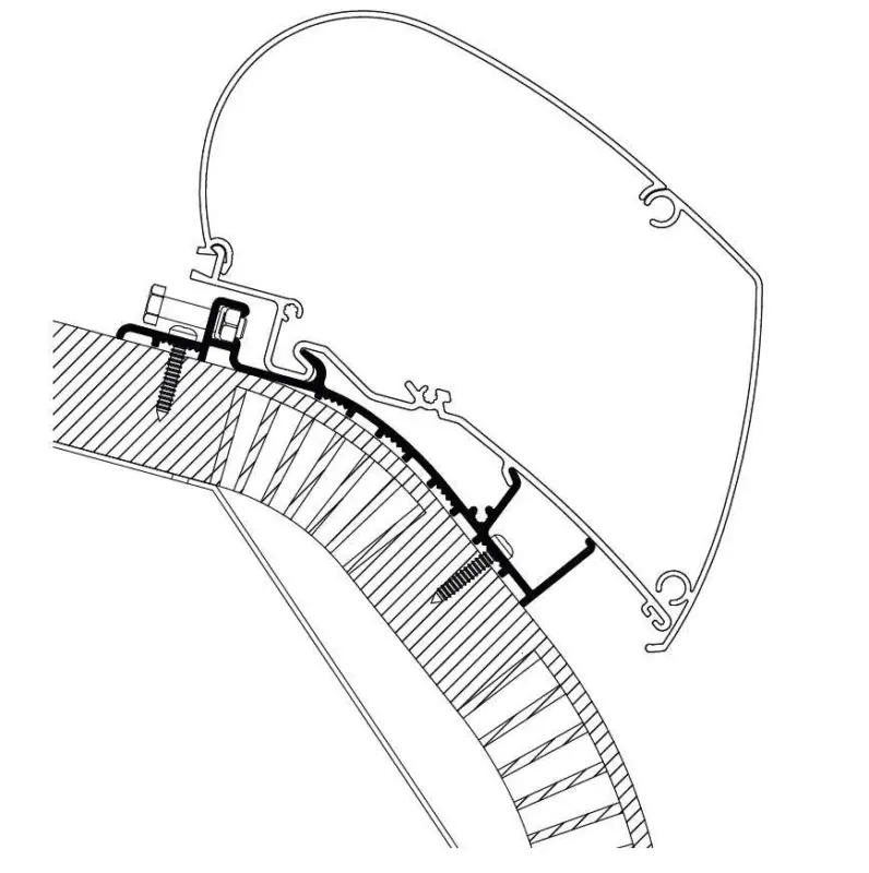Economico Adattatore per tendalini Thule Carthago C-Line dal 2014