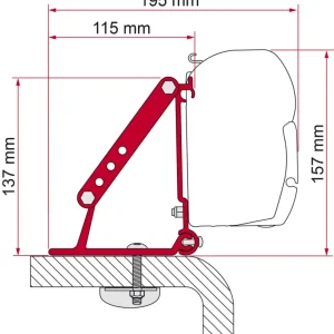 Spedito Oggi Adattatore per tendalini da tetto Fiamma Kit Roof per F45/F70