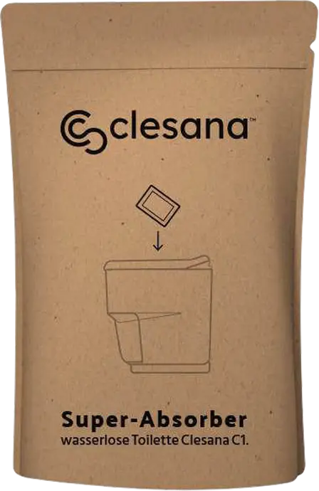 Granulato assorbente Clesana Super Absorber per WC portatile Clesana C1 20 sacchetti Ultime Pezzi