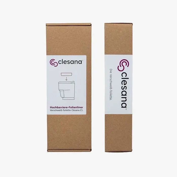 Liner in pellicola ad alta barriera Clesana per WC a secco Clesana C1 2 pezzi Must-Have