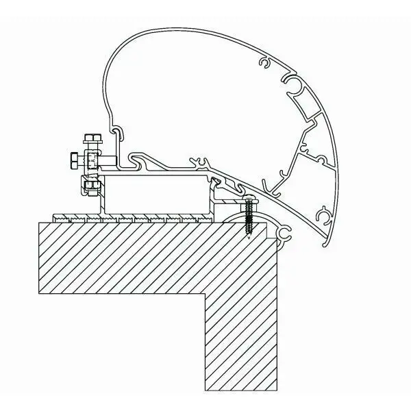 Ultima Occasione Adattatore per tendalino Thule Roof Top universale