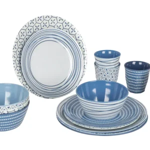 Ultima Occasione Set di stoviglie Bo-Camp Mix and Match 16 pezzi bianco/nero