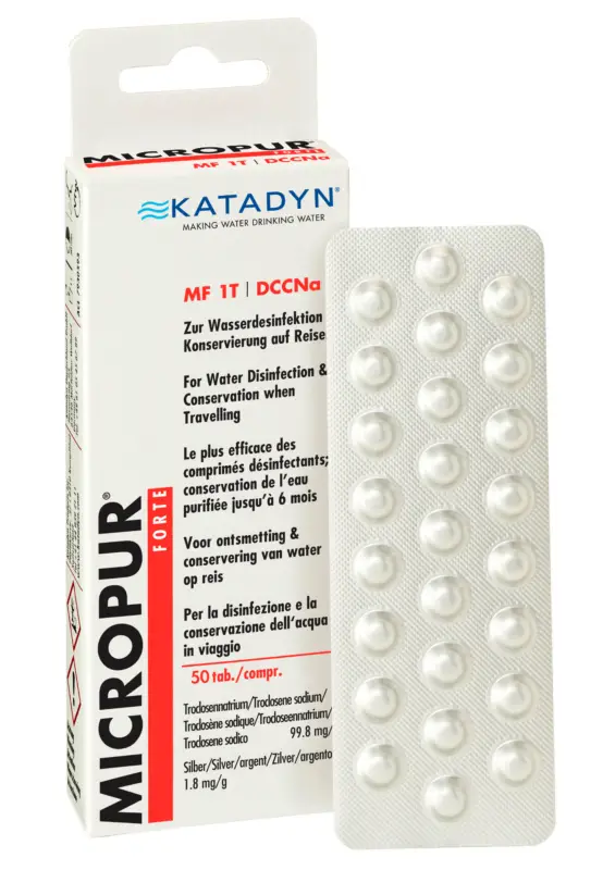 Compresse per la disinfezione dell'acqua potabile Katadyn Micropur Forte MF 1T Offerta