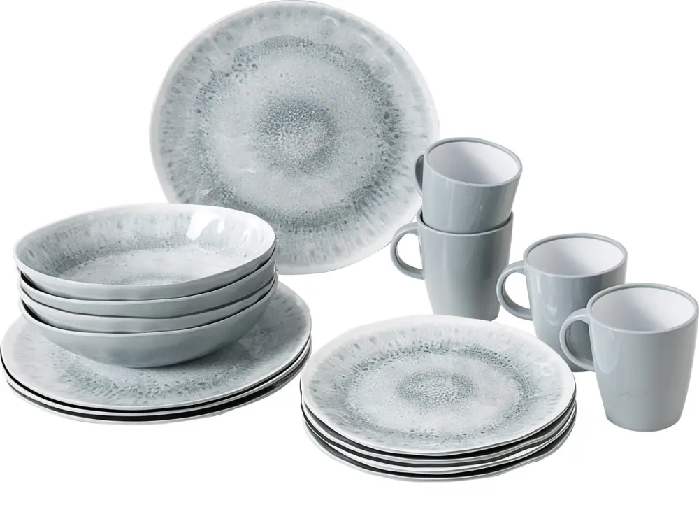 Acquista Ora Set di stoviglie Brunner Pearl 16 pezzi grigio