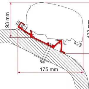 Adattatore per tendalini Fiamma LMC Tec per Fiamma F80/F65 Novità