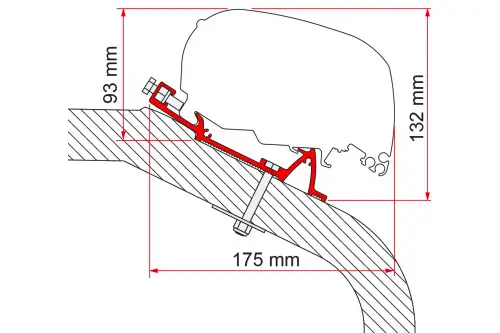 Adattatore per tendalini Fiamma LMC Tec per Fiamma F80/F65 Novità