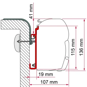Professionale Adattatore per tendalini Fiamma F45 Rapido