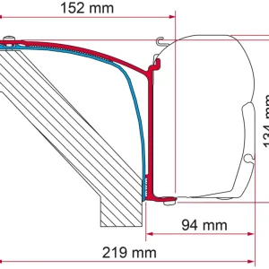 Compra Adesso Adattatore per tendalini Fiamma Kit Laika Rexosline Ecovip 07 Kreos 09 per Fiamma F45
