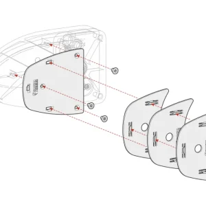 Kit distanziali Fiamma Kit Spacer Safe Door per montaggio Fiamma Safe Door (dal 2017) Sconto