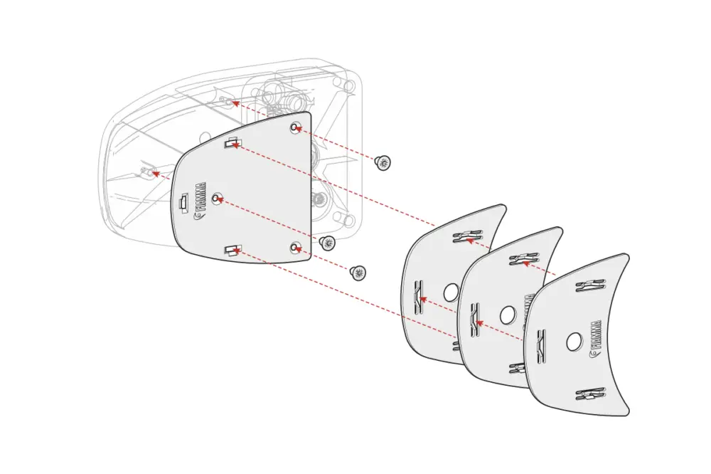 Kit distanziali Fiamma Kit Spacer Safe Door per montaggio Fiamma Safe Door (dal 2017) Sconto