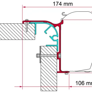 Pagamento Sicuro Adattatore per tendalini Fiamma Bailey MK per Fiamma F45