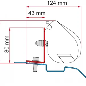 Adattatore per tendalini Fiamma Nissan NV200 - Deep Black Più Venduto