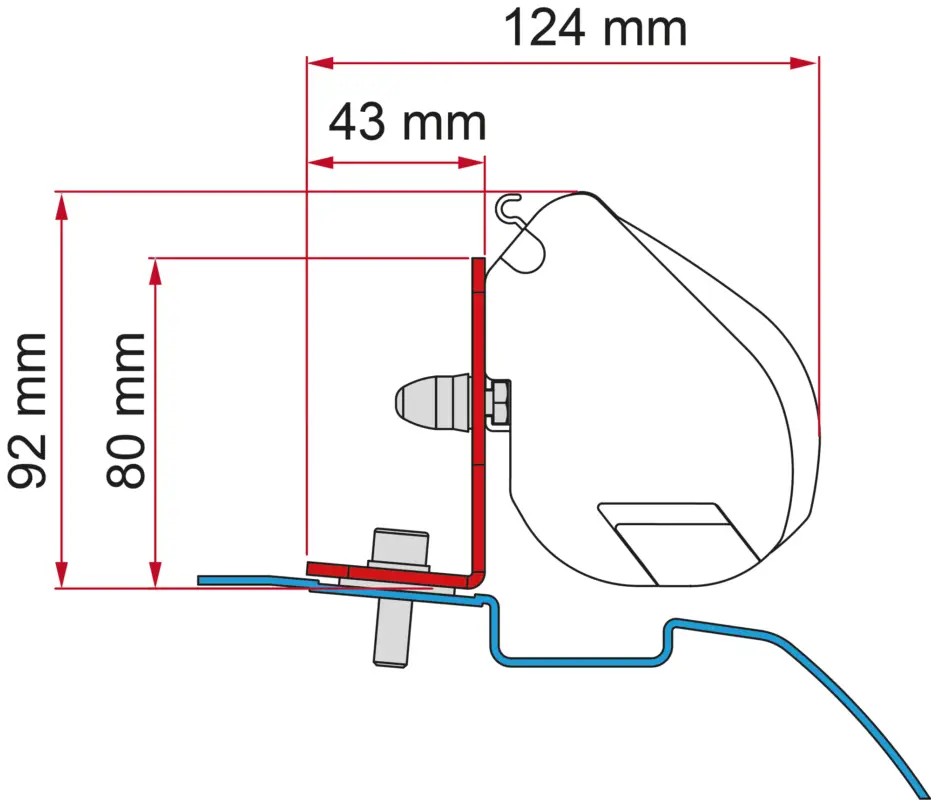 Adattatore per tendalini Fiamma Nissan NV200 - Deep Black Più Venduto