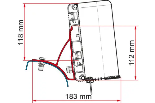 Prezzo Scontato Adattatore per tendalini Fiamma Kit Renault Trafic per Fiamma Compass