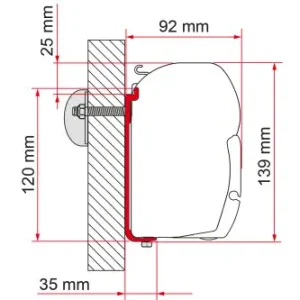 Compra Online Adattatore per tendalini Fiamma AS 110 per Fiamma F45