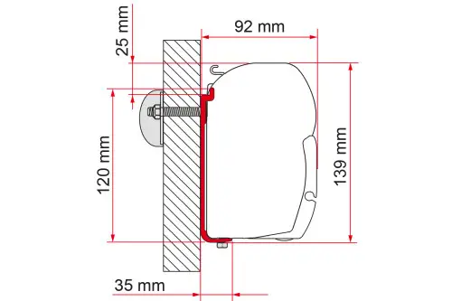 Compra Online Adattatore per tendalini Fiamma AS 110 per Fiamma F45