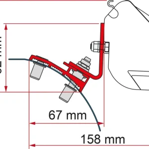 Prezzo Di Fabbrica Adattatore per tendalini Fiamma kit PSA per Fiamma F35