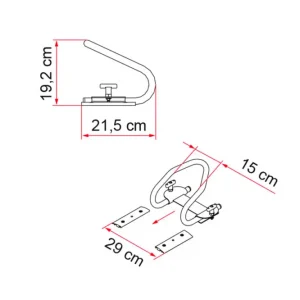 Sistema di bloccaggio per pneumatici posteriori Fiamma Moto Wheel Chock Rear Compra Adesso