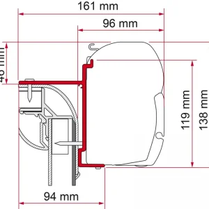 Adattatore per tendalini Fiamma Kit Pilote Explorateur per Fiamma F45 Compra Oggi Stesso