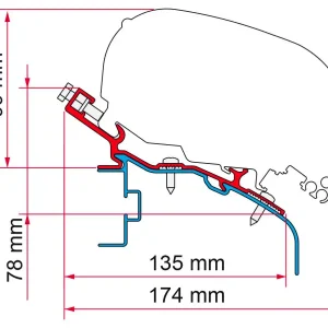 Quantità Limitata Adattatore per tendalini Fiamma Elddis per Fiamma F80/F65