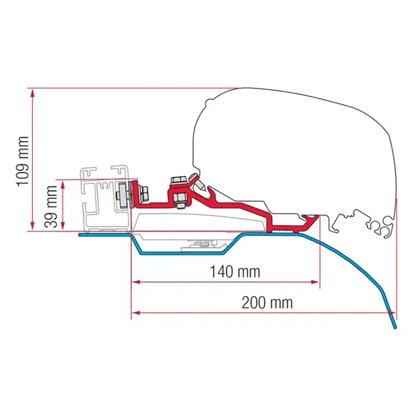 Adattatore per tendalini Fiamma Smart Clamp Ducato F80 Offerta Lampo