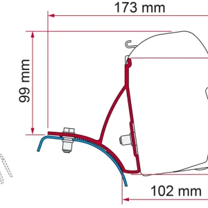 Non Perdere Adattatore per tendalini Fiamma Trafic/Vivaro/Primastar