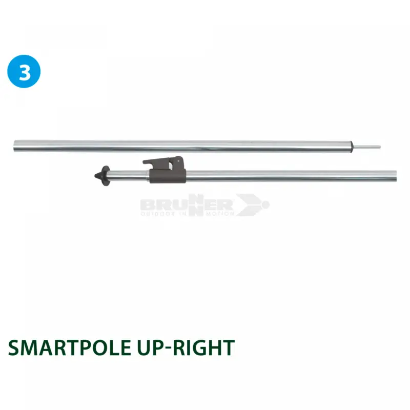 Palo per tende Brunner Smartpole in alluminio 110-200 cm Ultime Pezzi