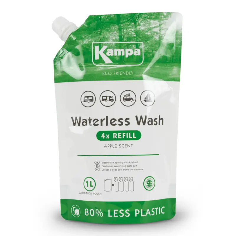 Saldi Kampa Waterless Wash Vehicle Cleaner Refill Bag 1 litro