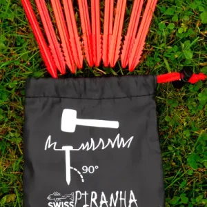 Must-Have Picchetto da tenda Swiss Piranha RT120 rosso 12 cm