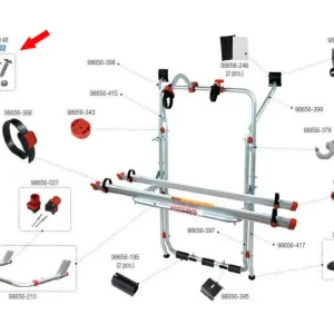 Subito Disponibile Kit di montaggio Fiamma per Carry Bike VW T5 Fiamma articolo numero 98656-102