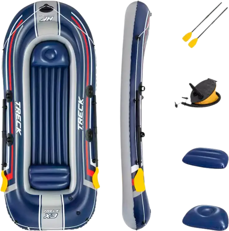 Gommone Bestway Hydro Force Treck X3 5 pezzi per 3 adulti e 1 bambino 307 x 126 x 39 cm set completo Scelto Dai Clienti