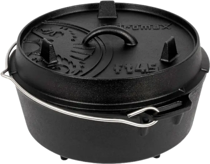 Casseruola da forno olandese ghisa Petromax con coperchio e piedini 3,5 litri Offerta Limitata