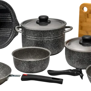 Ultima Occasione Set di pentole Beaver Brand Modula 22 Evolution 12 pezzi con tagliere e scolapasta