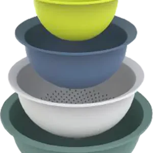 Offerta Lampo Set di ciotole e scolapasta Rotho Caruba 4 pezzi