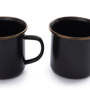 Compra Online Set di tazze smaltate Barebones 9,5 x 9,5 x 8,9 2 pezzi