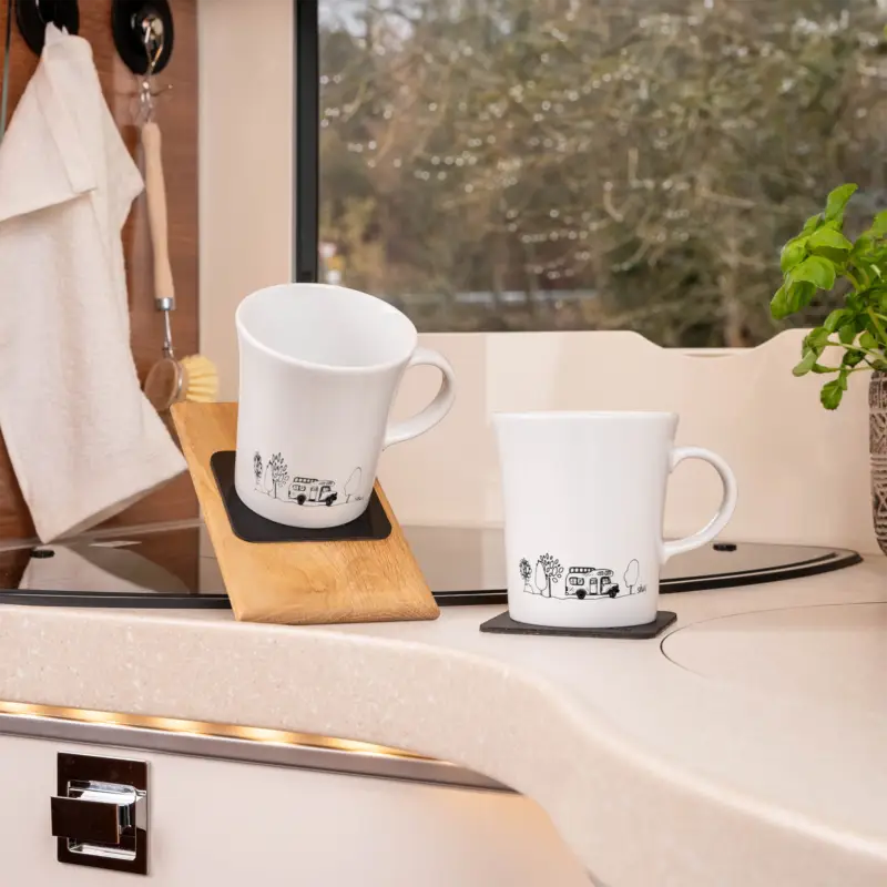 Scelto Dai Clienti Set di tazze magnetiche silwy® Camping con sottobicchieri 2 pezzi