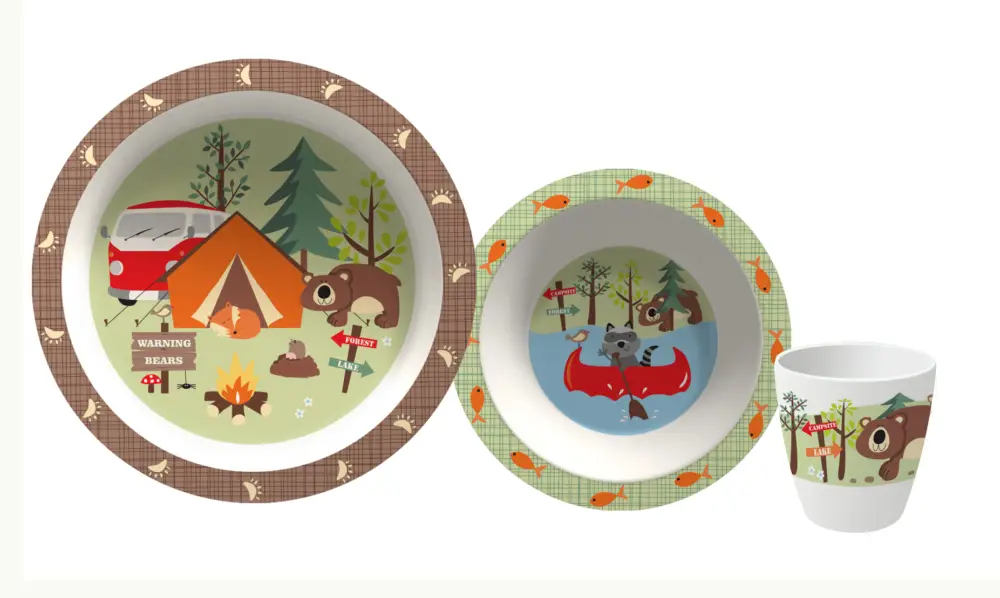 Set di stoviglie per bambini Gimex Adventure 3 pezzi A Buon Prezzo