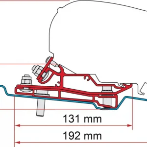 Adattatore per tendalini Fiamma Ford Transit L3 H3 per tendalini F80 Spedito Oggi