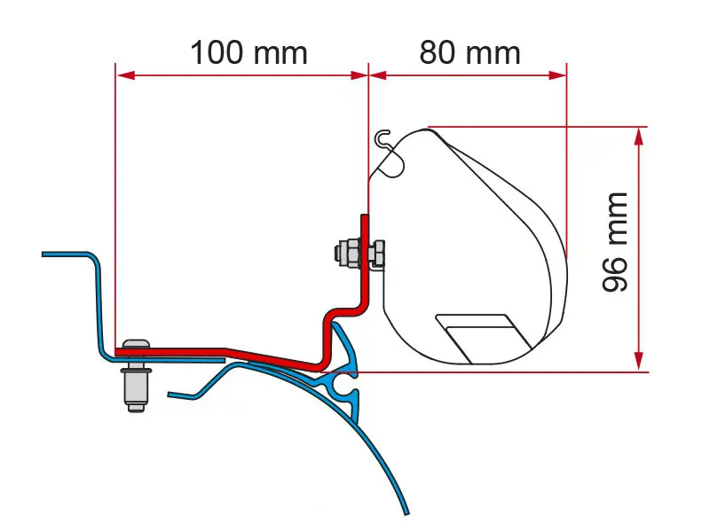 Sconto Adattatore per tendalini Fiamma Campereve Cap Road per F35pro